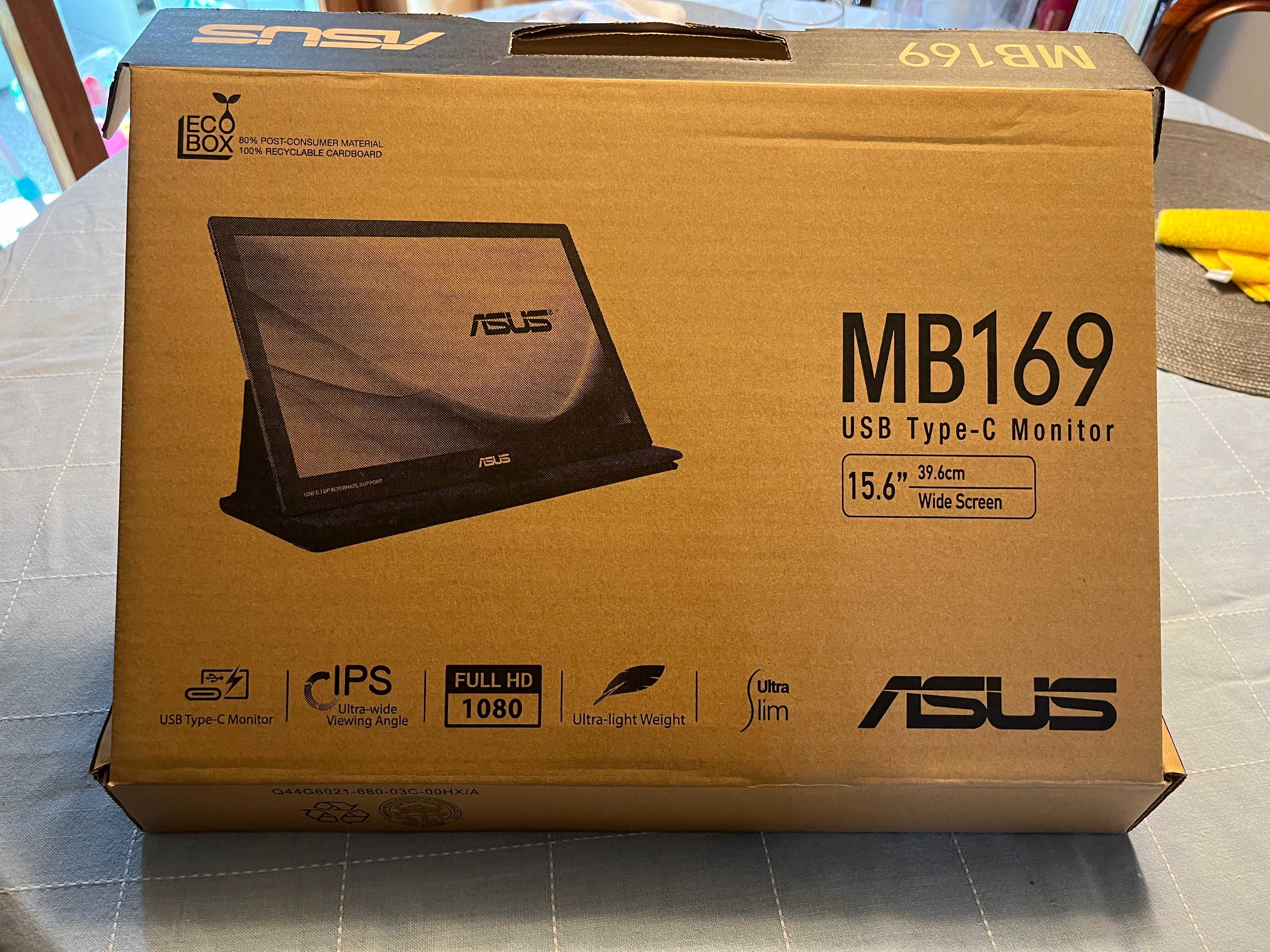 Asus Monitor USB Type-C (MB169) NOVO!