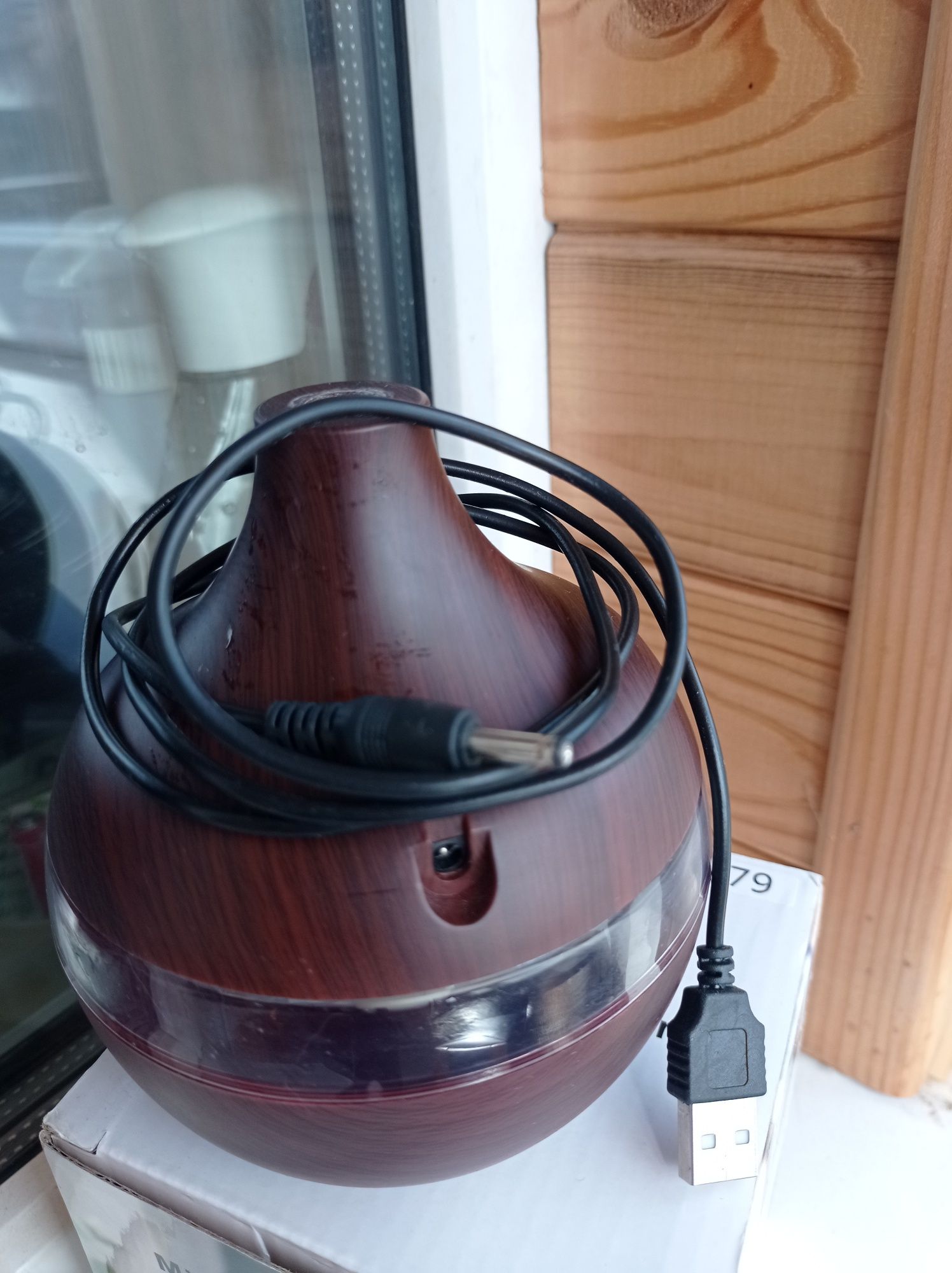 Маленький зволожувач повітря mini usb humidifier 7 led color change