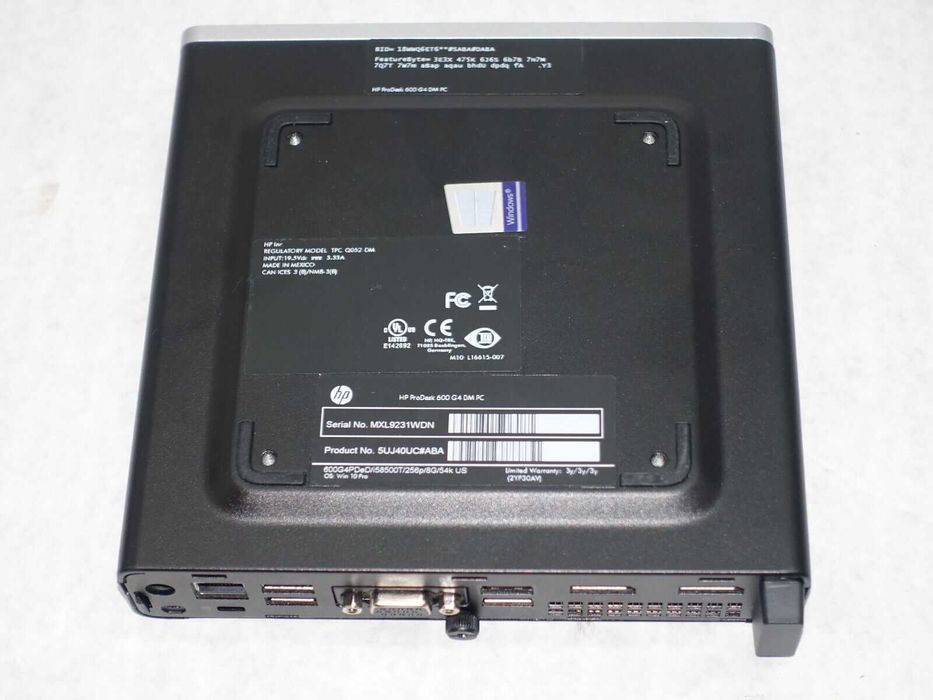 Міні ПК nettop HP ProDesk 600 i5-8500t/8Gb DDR4/240Gb SSD nvme/БЖ