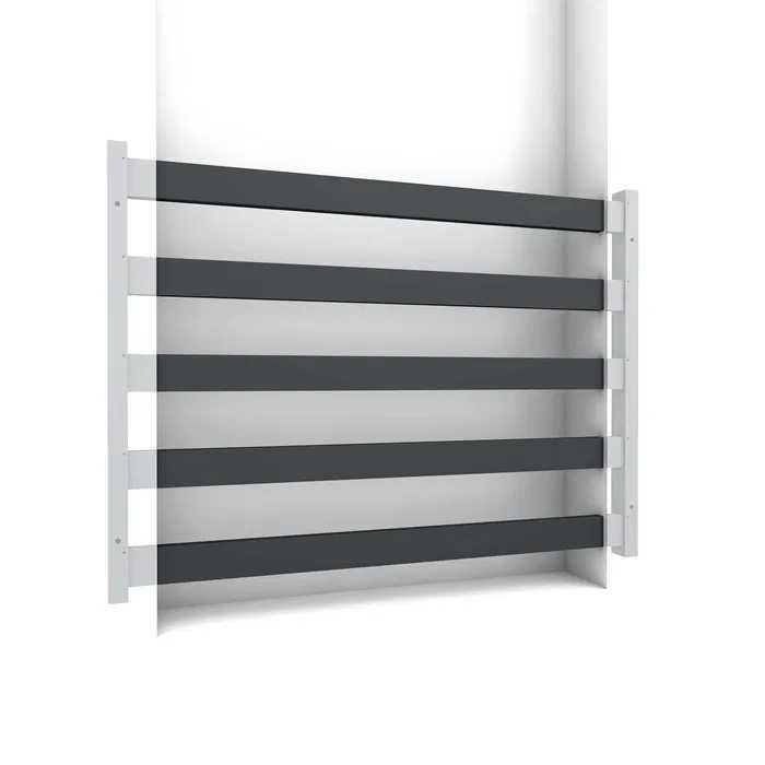 Balustrada francuska podtynkowa AluSlim barierka okno balkonowe balkon