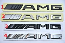 Шильдик-эмблема AMG на багажник, АБС пластик АМГ Mercedes 19см