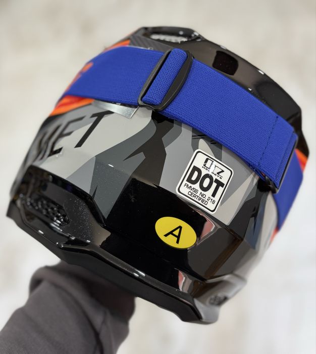 Ендуро кросовий шолом ORZ, Fox на мотоцикл, шлем зелений із окулярами