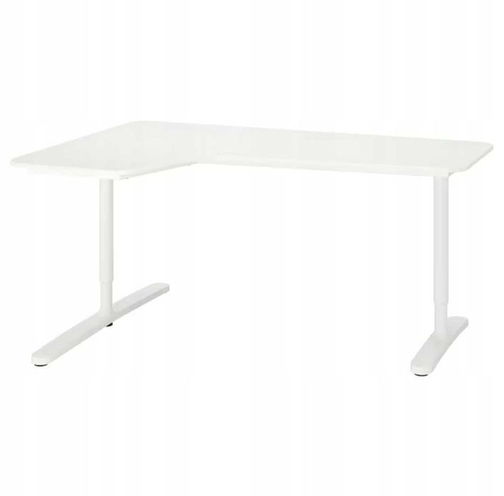Biurko mlodzieżowe białe L Ikea Bekant