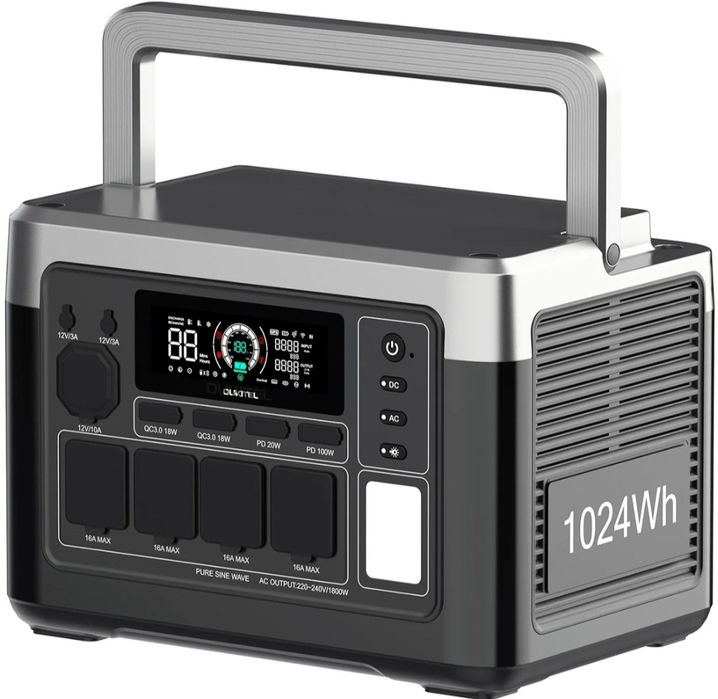 Зарядна станція Oukitel P1000E Plus / 1800 Вт / 1024 Вт⋅год / LiFePO4