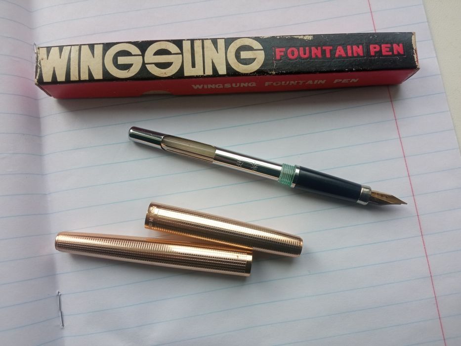 Колекційна ручка з позолотою Wing Sung 220