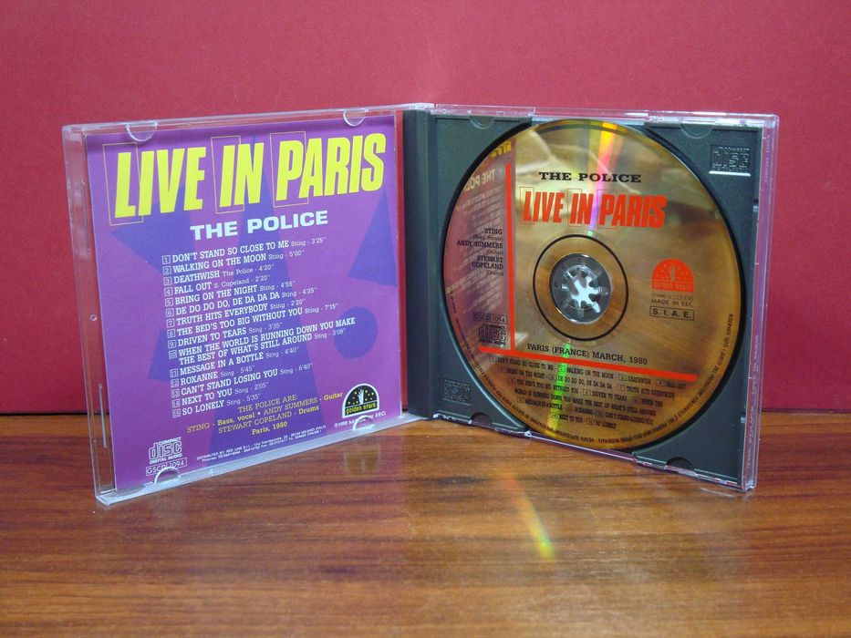 The Police - Live In Paris / Mint / CD / "Raro"