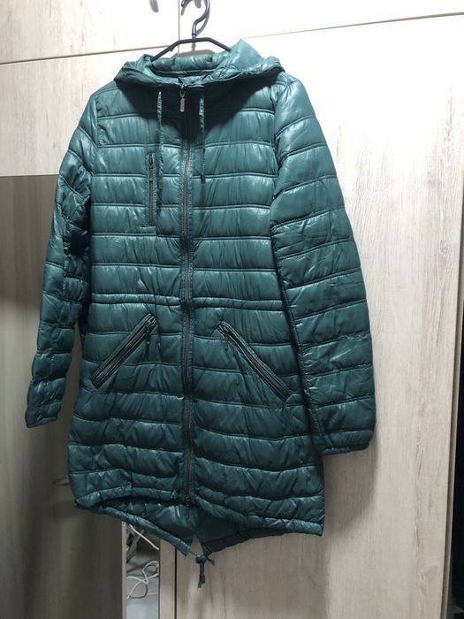 Парка жіночка oodji, розмір 36 смарагдова