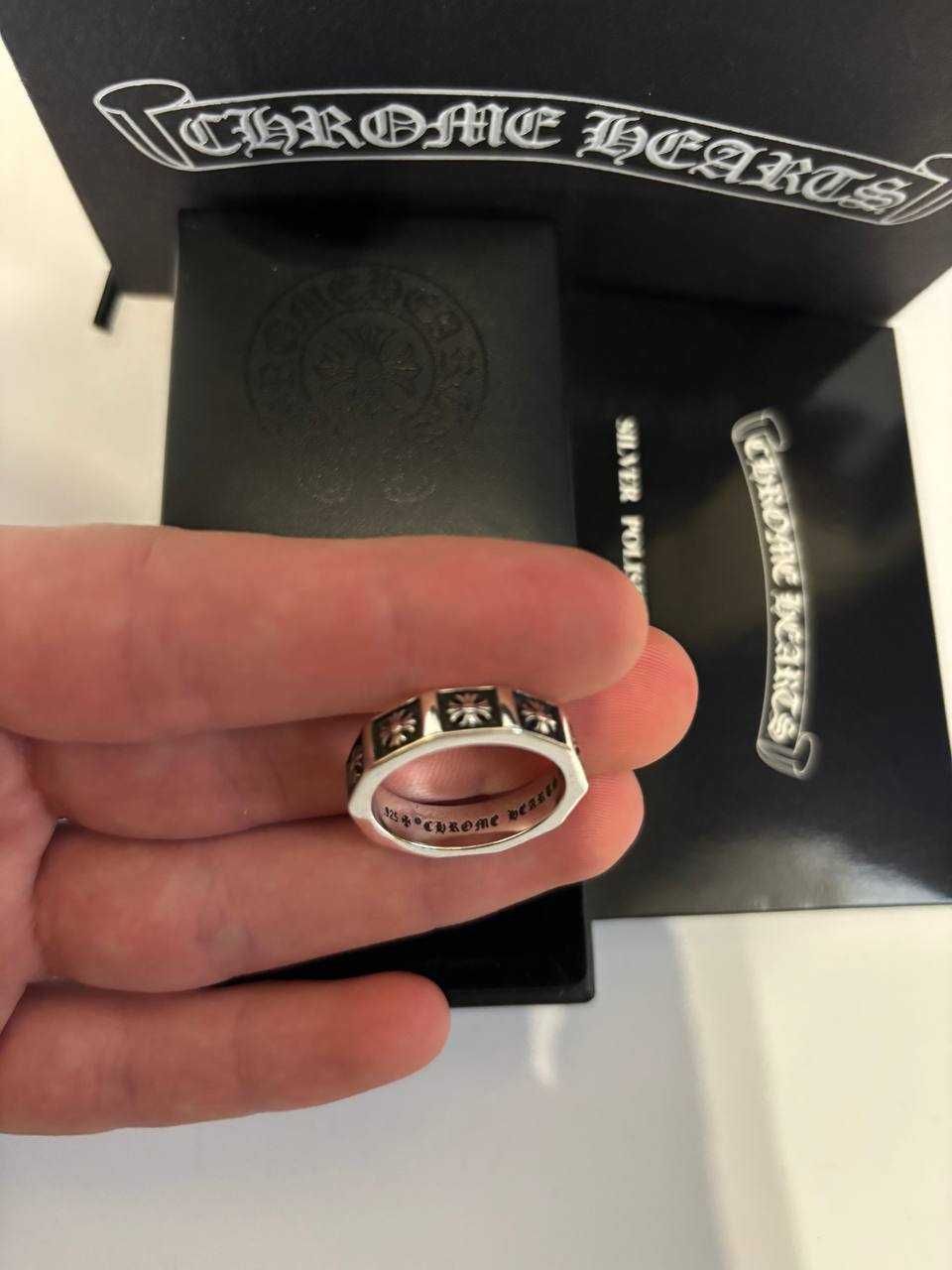 Кольцо Chrome Hearts S925 | Кільце хром хартс | Нові