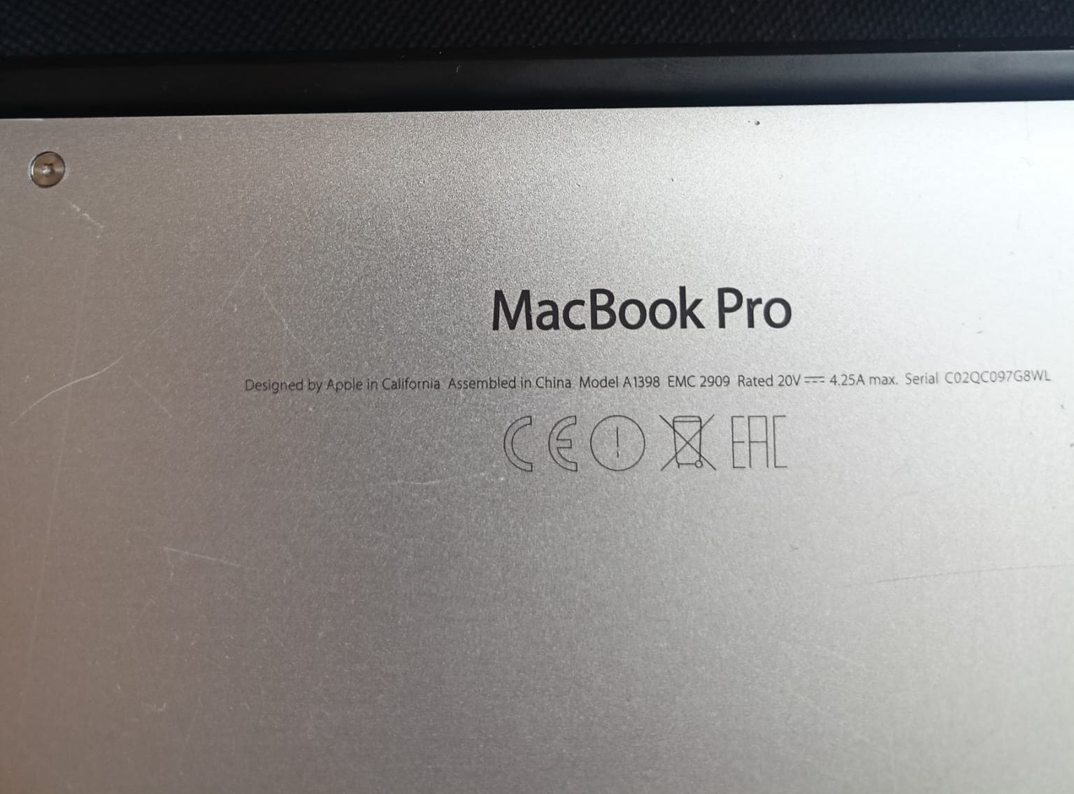 MacBook Pro Retina 15-inch 2015