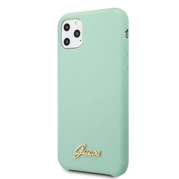 Etui Guess Silicone Vintage Zielone na iPhone 11 Pro Max