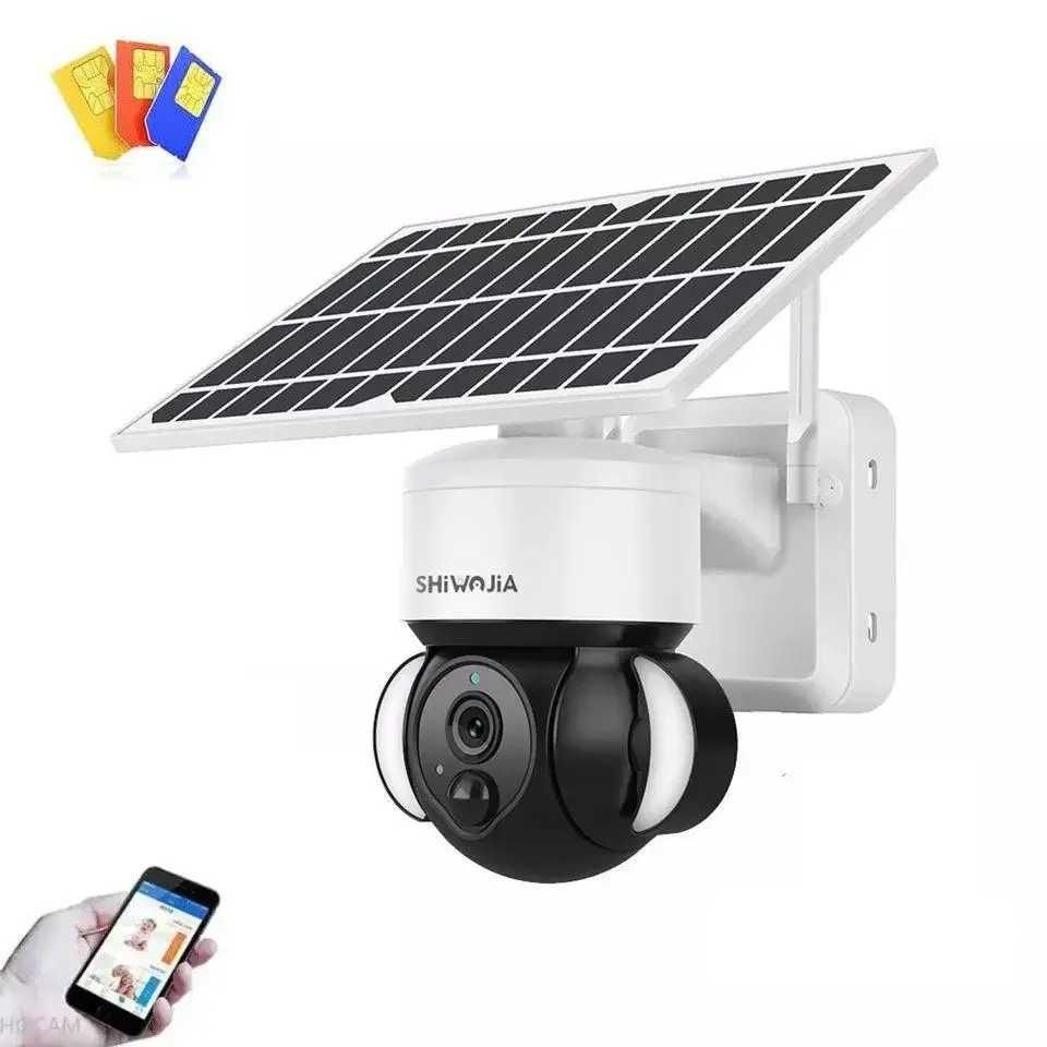 Камера автономна з сонячною панелю SHIWOJIA Solar Camera 4G SIM