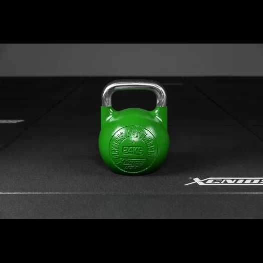 Stalowe Girie Kettlebells Xenios USA, z jednego kawałka stali, 8 kg