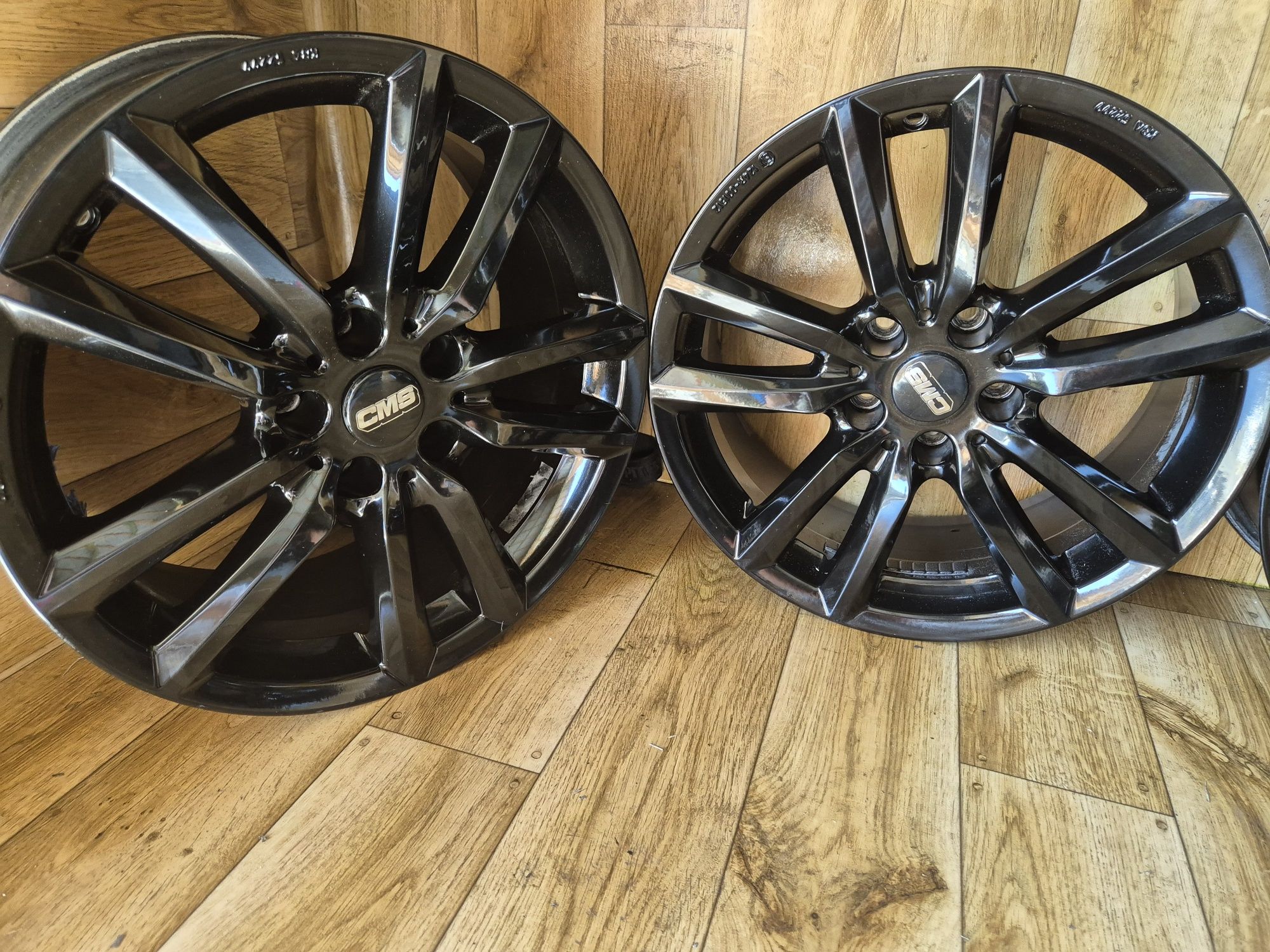 Alufelgi CMS 17 cali 5x112 et27 7,5j Czarny połysk stan bdb