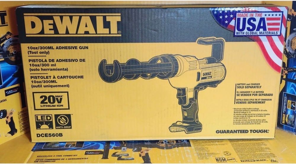 DeWALT DCE560 пістолет для силікону,герметику