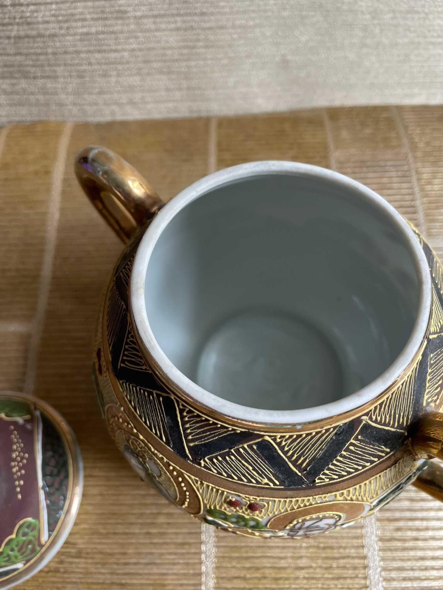 Cukiernica japońska satsuma, , Japonia vintage, porcelana