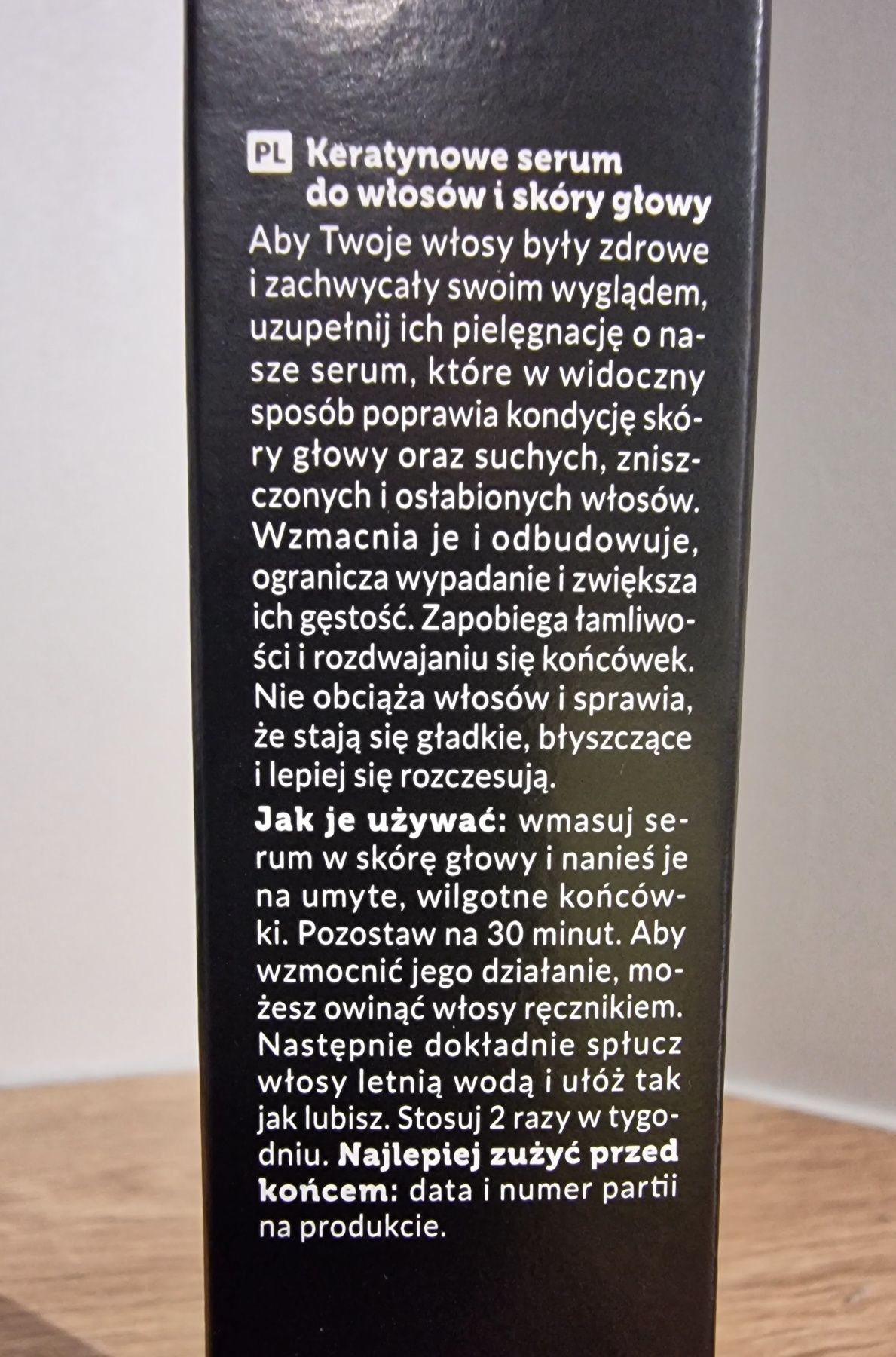 Keratynowe serum do włosów I skóry głowy