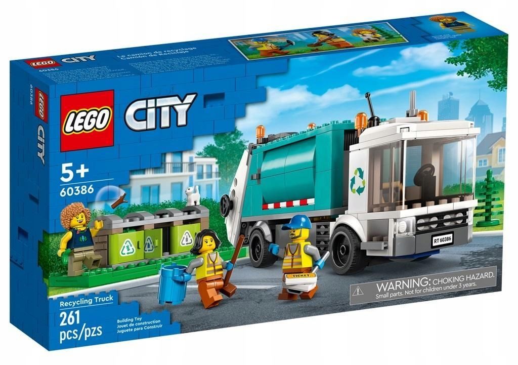 Lego City 60386 Ciężarówka Recyklingowa, Lego