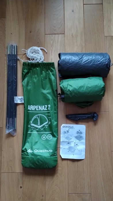 Namiot quechua arpenaz 2 lekki (raz użyty)