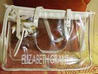 Przezroczysta pojemna torba Elizabeth Grant