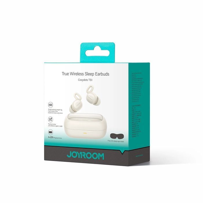 Słuchawki bezprzewodowe TWS Joyroom Cozydots z tłumieniem hałasu białe