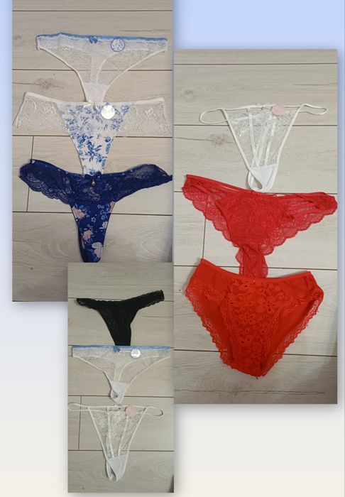 Stringi nowe,  majtki nowe  rozmiar  M, rozmiar  L