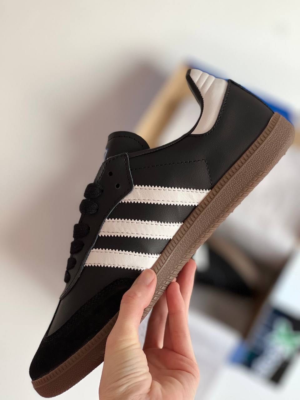 Женские кроссовки Adidas Samba ‘Black’ Размеры 36-41