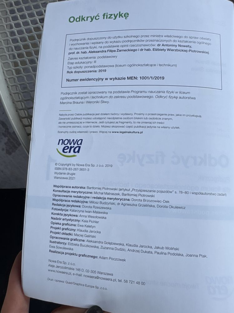 Odkryć fizykę 1 podrecznik 2019 zakres podstawowy