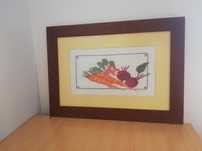 Quadro em ponto cruz para cozinha