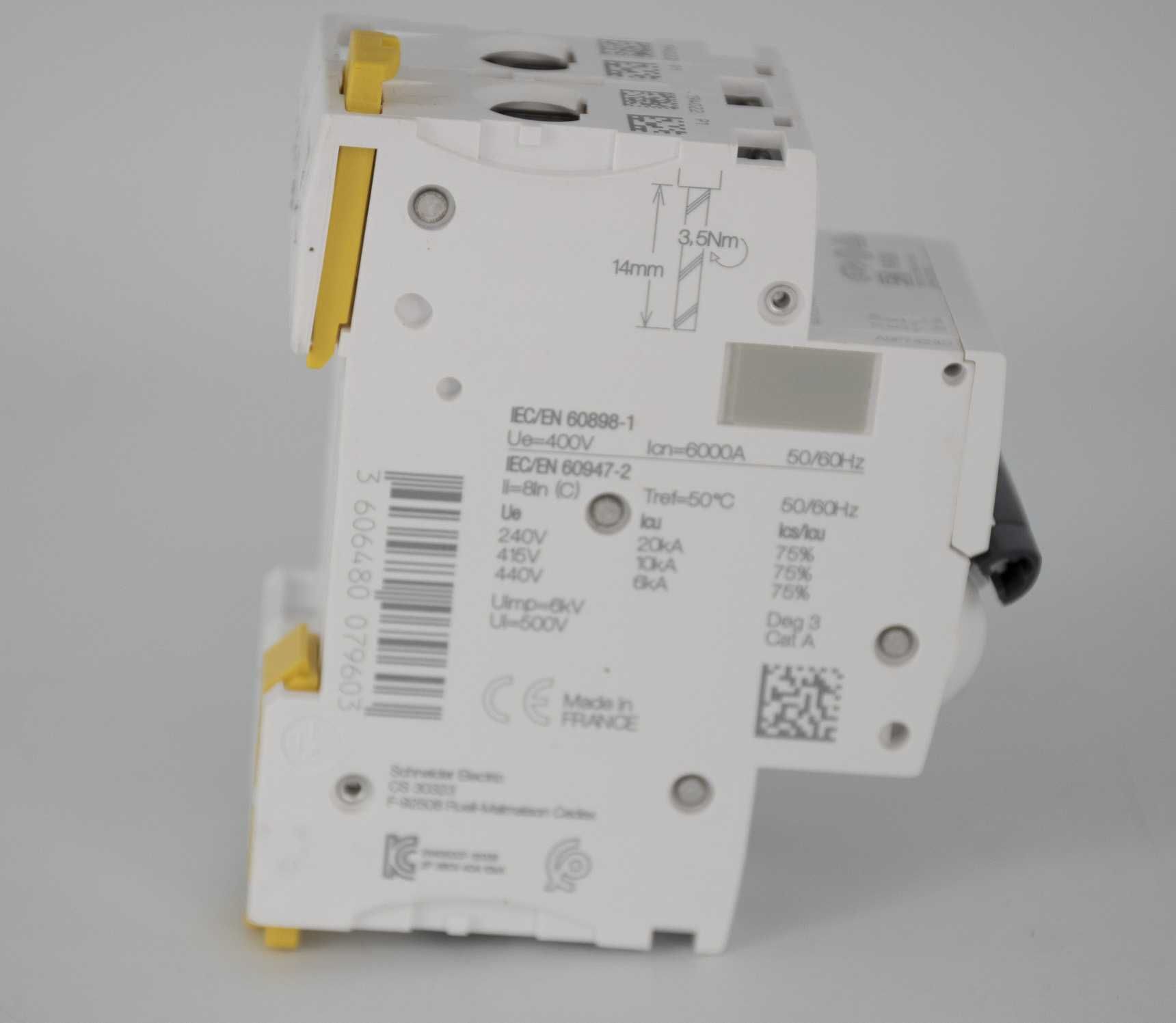 Schneider Wyłącznik nadprądowy 2P C 40A 6kA AC iC60N 2P 40A C A9F74240