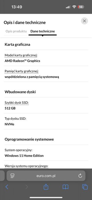 Laptop HP Pavilion 15-eh3412nw 15,6"