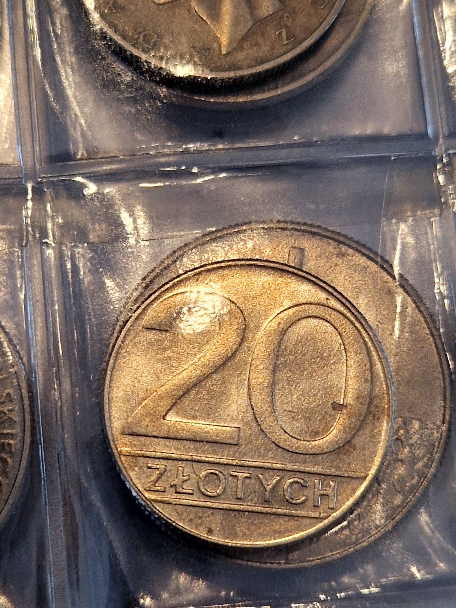 Moneta 20 zł PRL 1989 ze znakiem mennicy nikiel