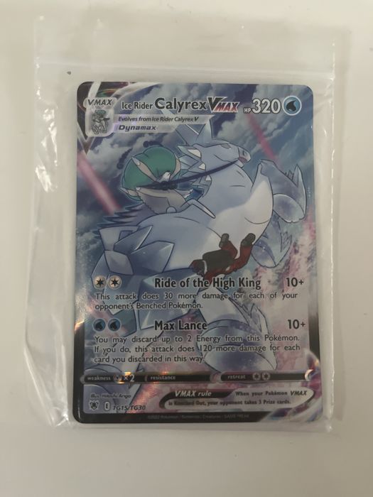 Karta pokemon orginał IceRider Calyrex Vmax Dynamax