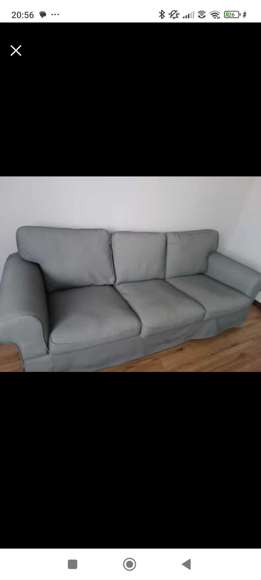 Sofa że zdejmowanym pokrowcem 3 osobowa