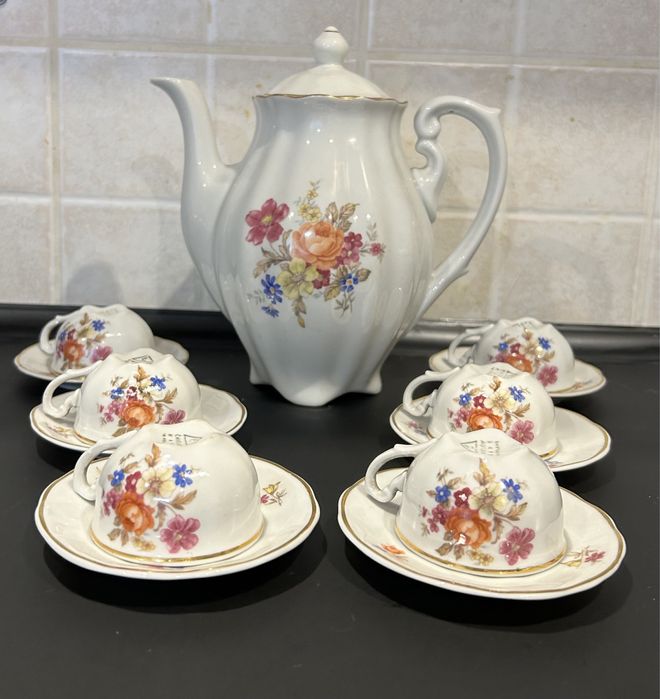 Serwis 6 osob do kawy mocca Ćmielów