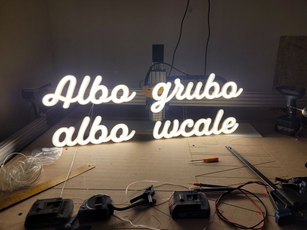 Najtaniej! Logo Lumion Ledon litery świetlne 3d led Neon  grafika