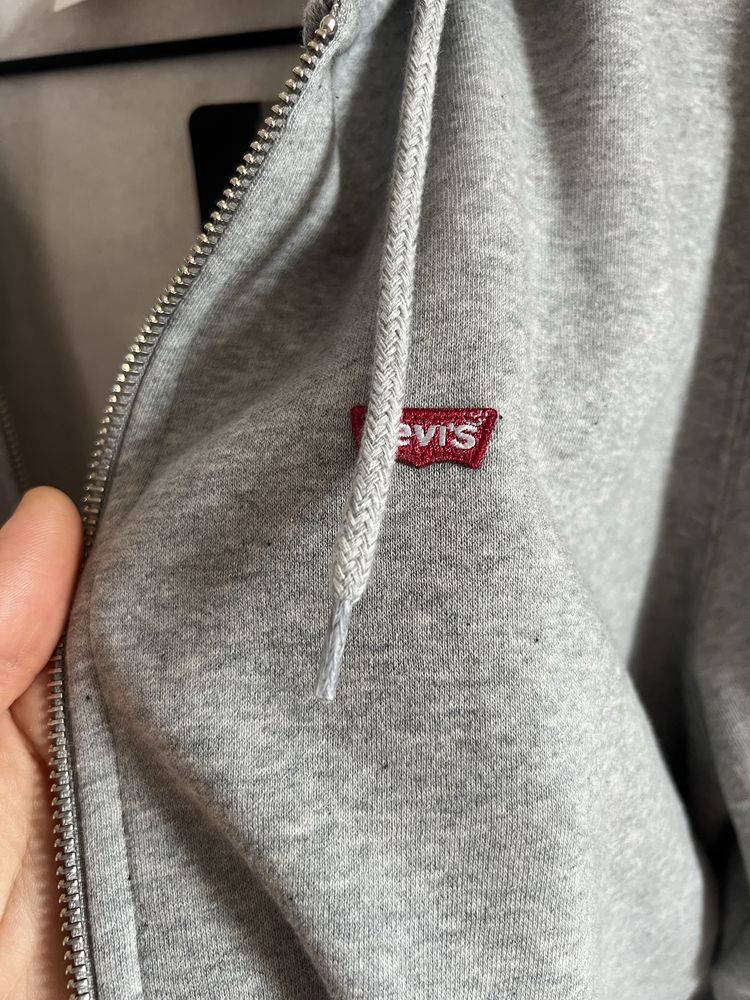 Оригінал ! Зіп худі Levi’s сіре та чорне
