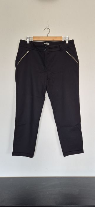 Czarne spodnie cygaretki damskie 44 M&J Styl