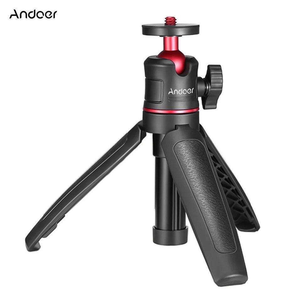 Andoer MT-08 Tripod міні-штатив, світло, камера, мікрофон