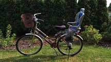 Rower Horizon damski + fotelik dla dziecka firmy "Baby ok"