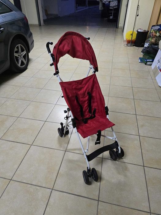 Carro de Bebe bengala Vermelho como novo