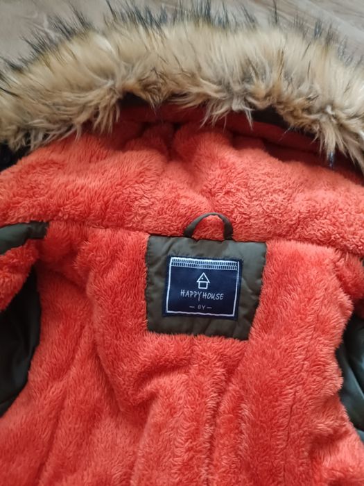 Kurtka zimowa dla dziecka z kapturem 8 lat