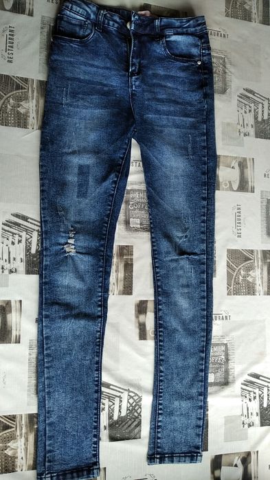Spodnie jeansowe dziewczęce 158