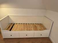 Ikea  Hemnes rama lezanki z 3 szufladami 80x200