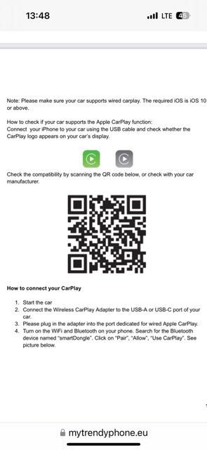 iPhone Wireless CarPlay