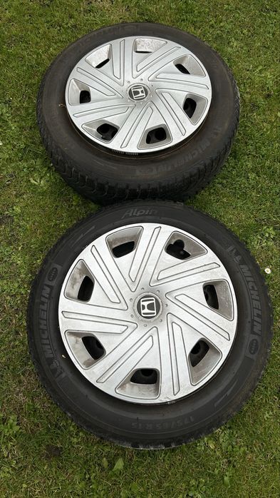 Koła zimowe stalówki felgi stalowe Honda Jazz 4x100 opony zimowe