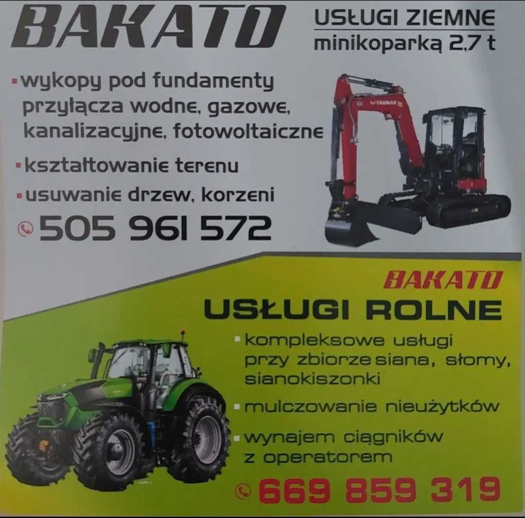 usługi ziemne-minikoparka,przyłącza,szambo,ogrodzenia,