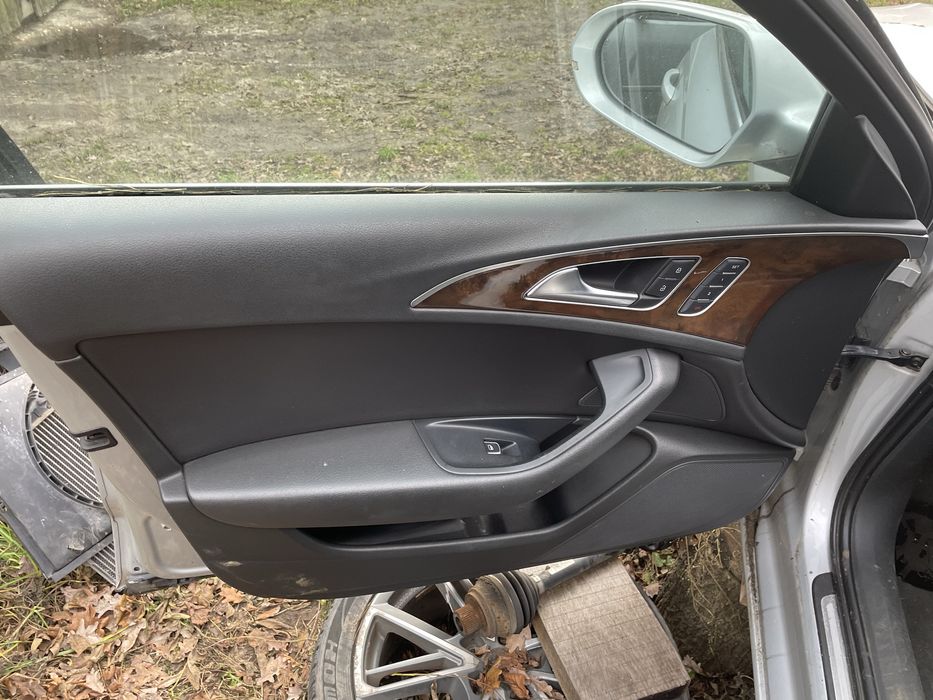 Audi A6 C7 sedan skóra wnętrze fotele boczki elektryka grzane czarna