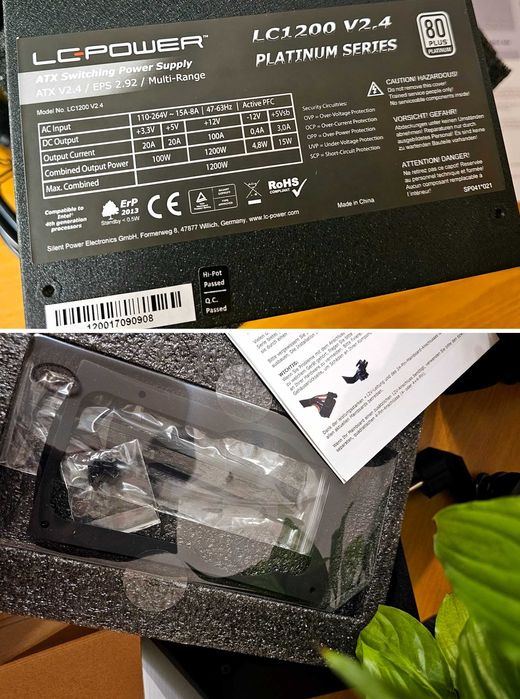 Блок живлення‼️TOP LC-Power 1200W PLUS PLATINUM 92% Corsair \ Seasonic