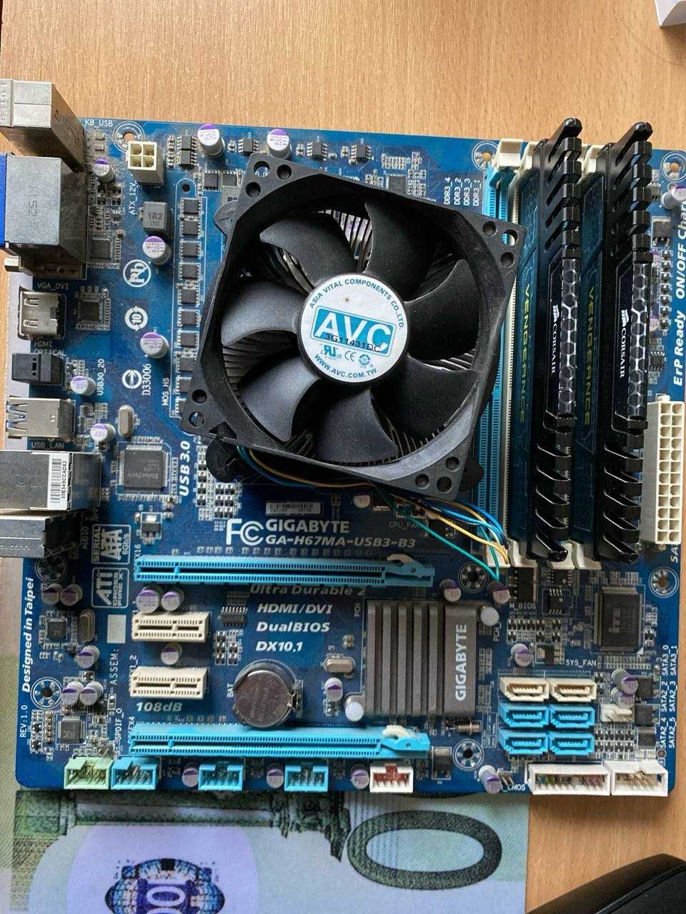 Продам мат плату с процессором Intel Core i5 3470