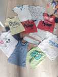Paka paczka zestaw komplet 12 bluzek t-shirtów chłopięcych 104